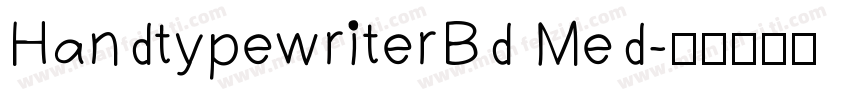 HandtypewriterBd Med字体转换